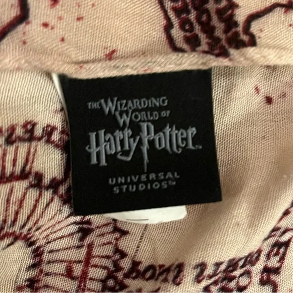 Harry Potter The Marauder’s Map Licensed Scarf Universal Studios - Picture 2 of 6